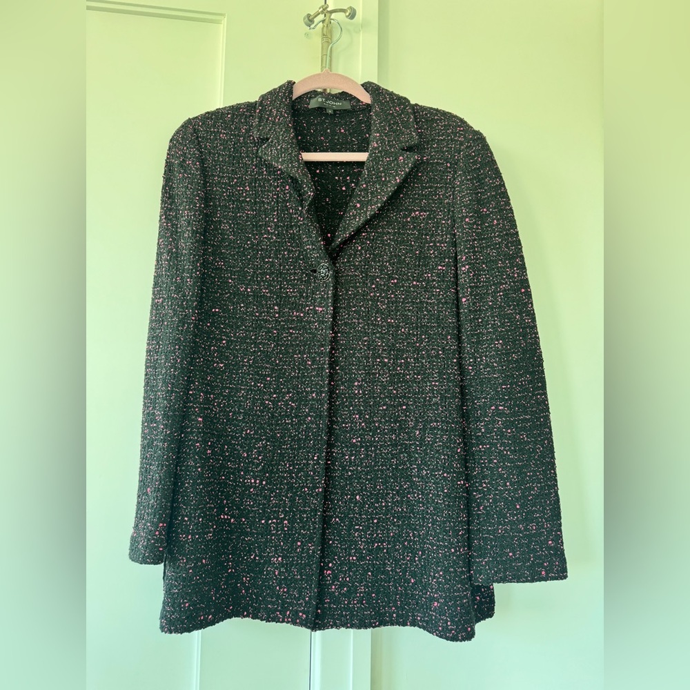 St. John Black and Pink Jacket/Blazer